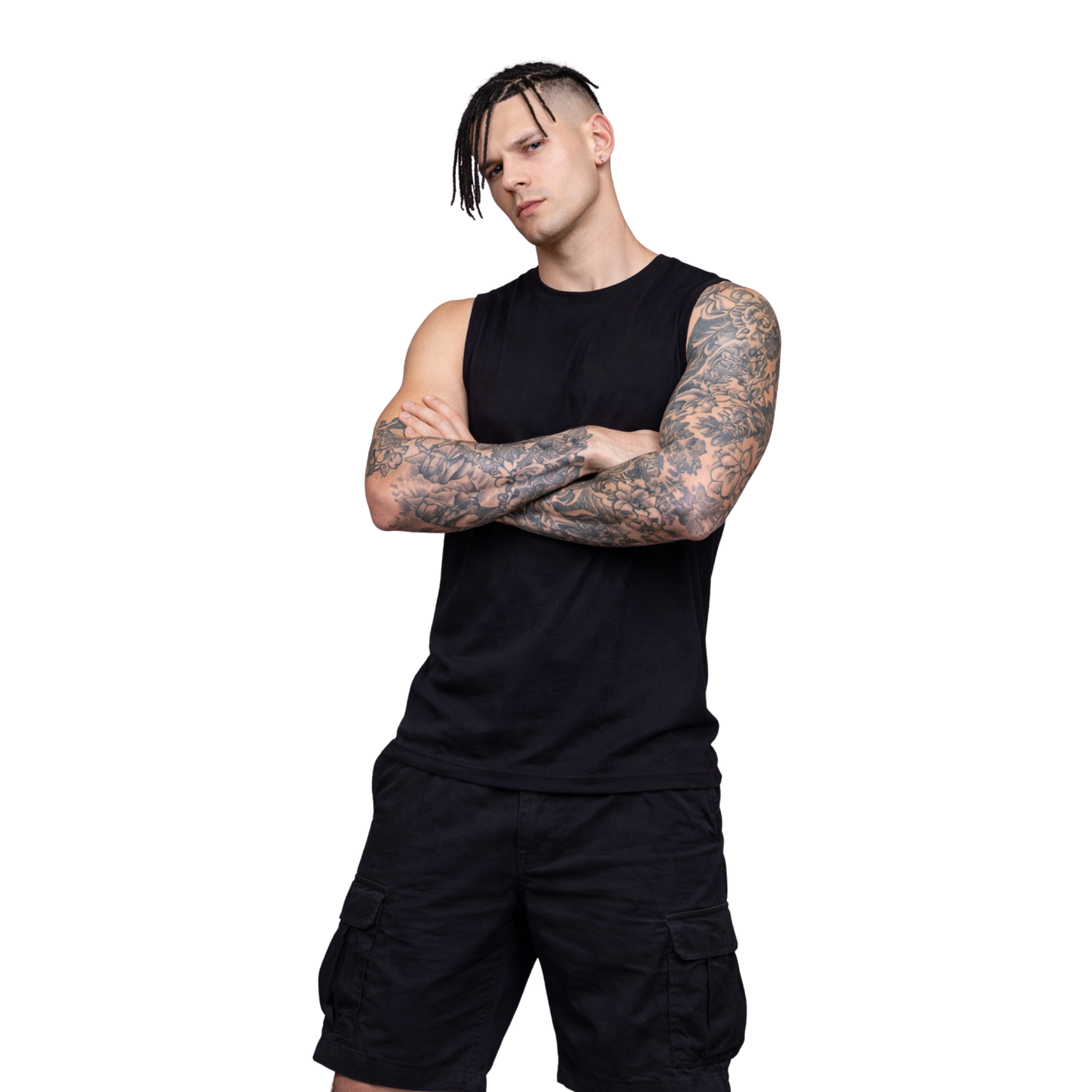 Digital Geisha Sleeveless Oversized Tee