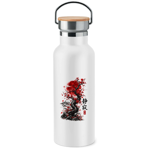 Silent Blossom (Edelstahl-Trinkflasche)