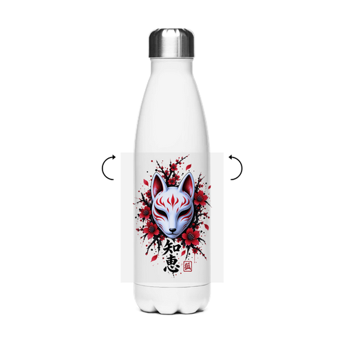 Kitsune Wisdom (Edelstahl-Thermoflasche)