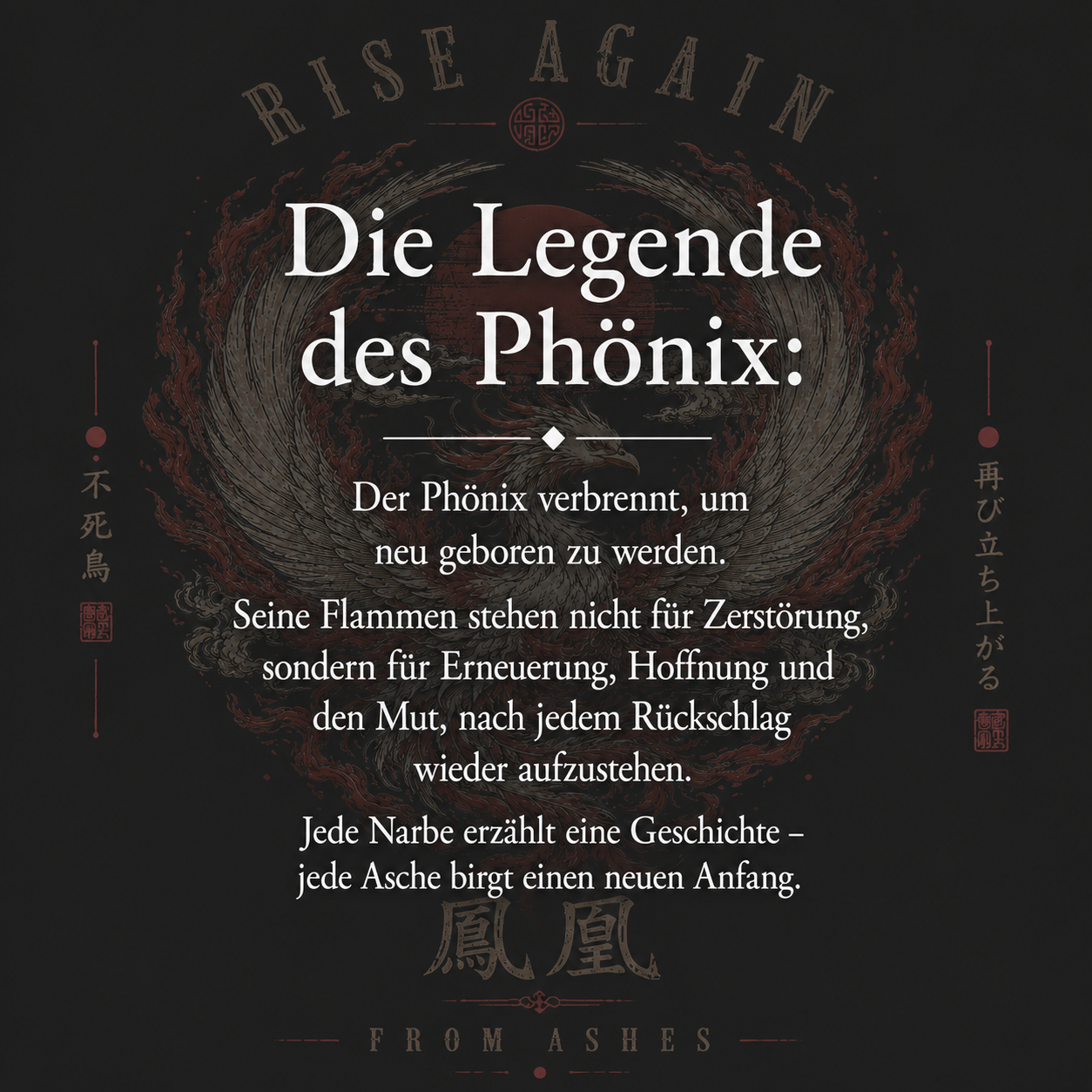 Ashes to Glory (Schwarz)