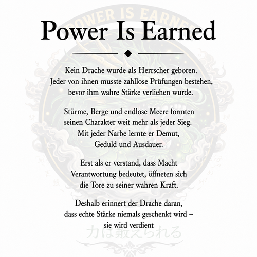 Power Is Earned