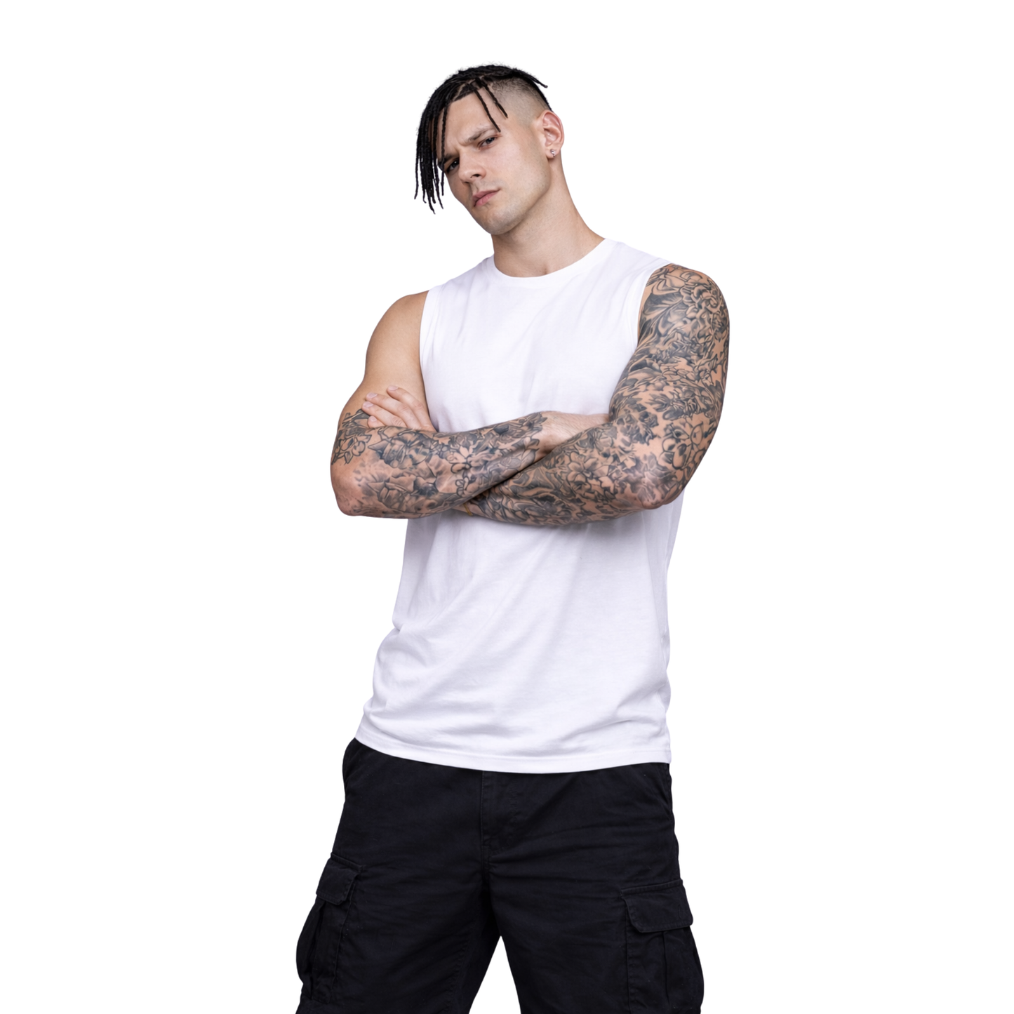Temple Guardian Sleeveless Oversized Tee