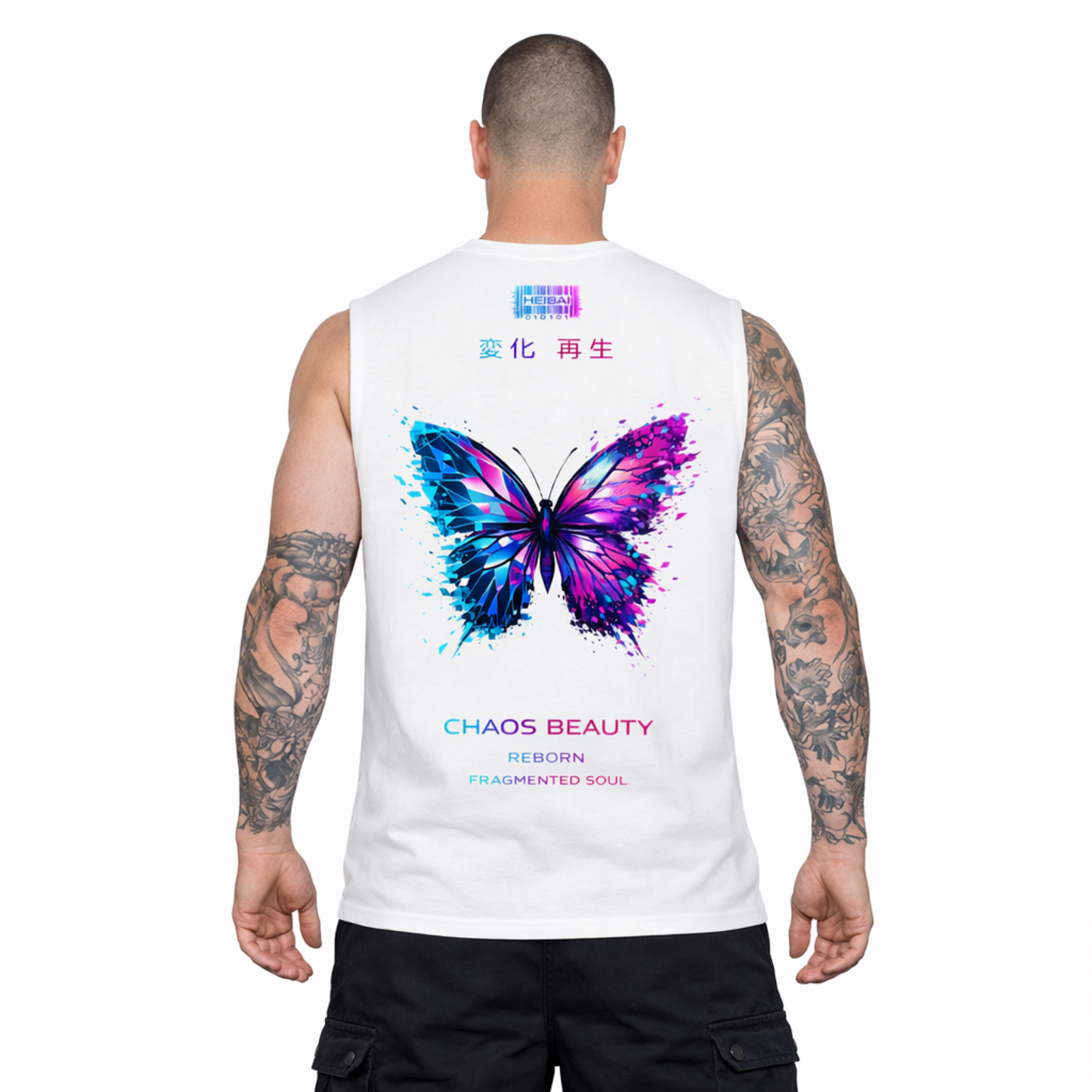 Chaos Beauty Sleeveless Oversized Tee
