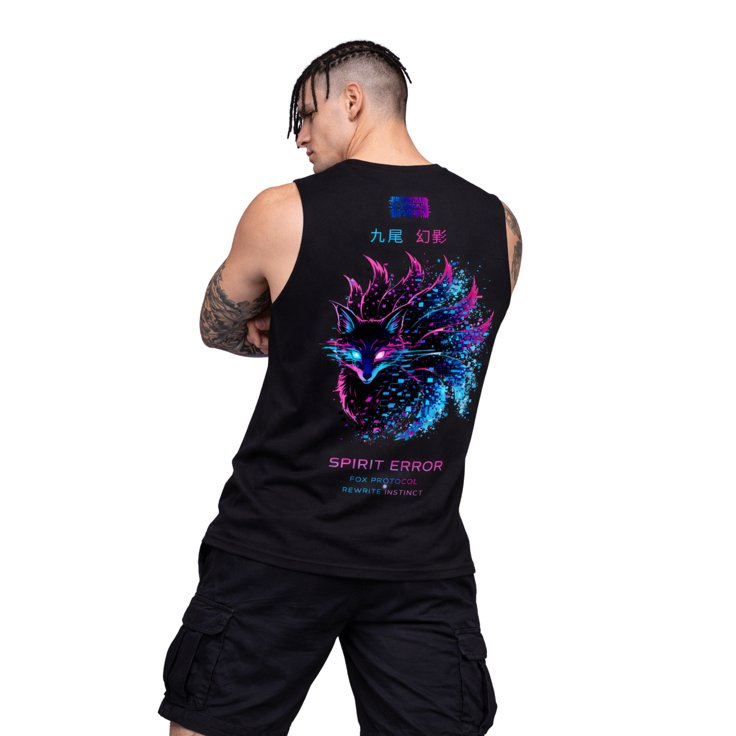 Spirit Error Sleeveless Oversized Tee