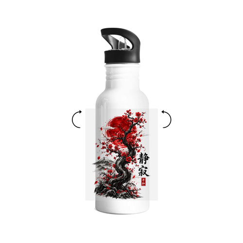 Silent Blossom (Edelstahl-Trinkflasche)