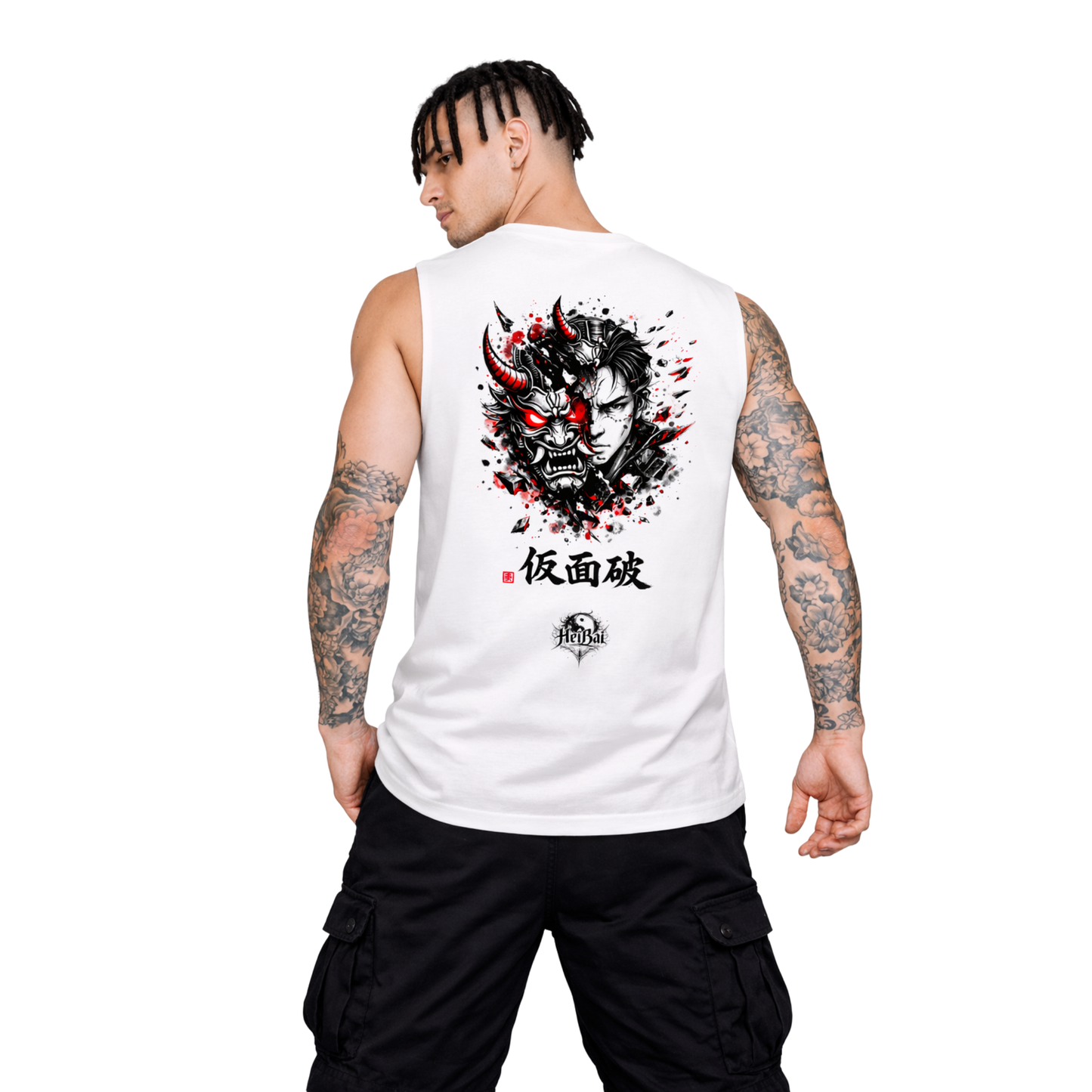 Ancient Oni Sleeveless Oversized Tee