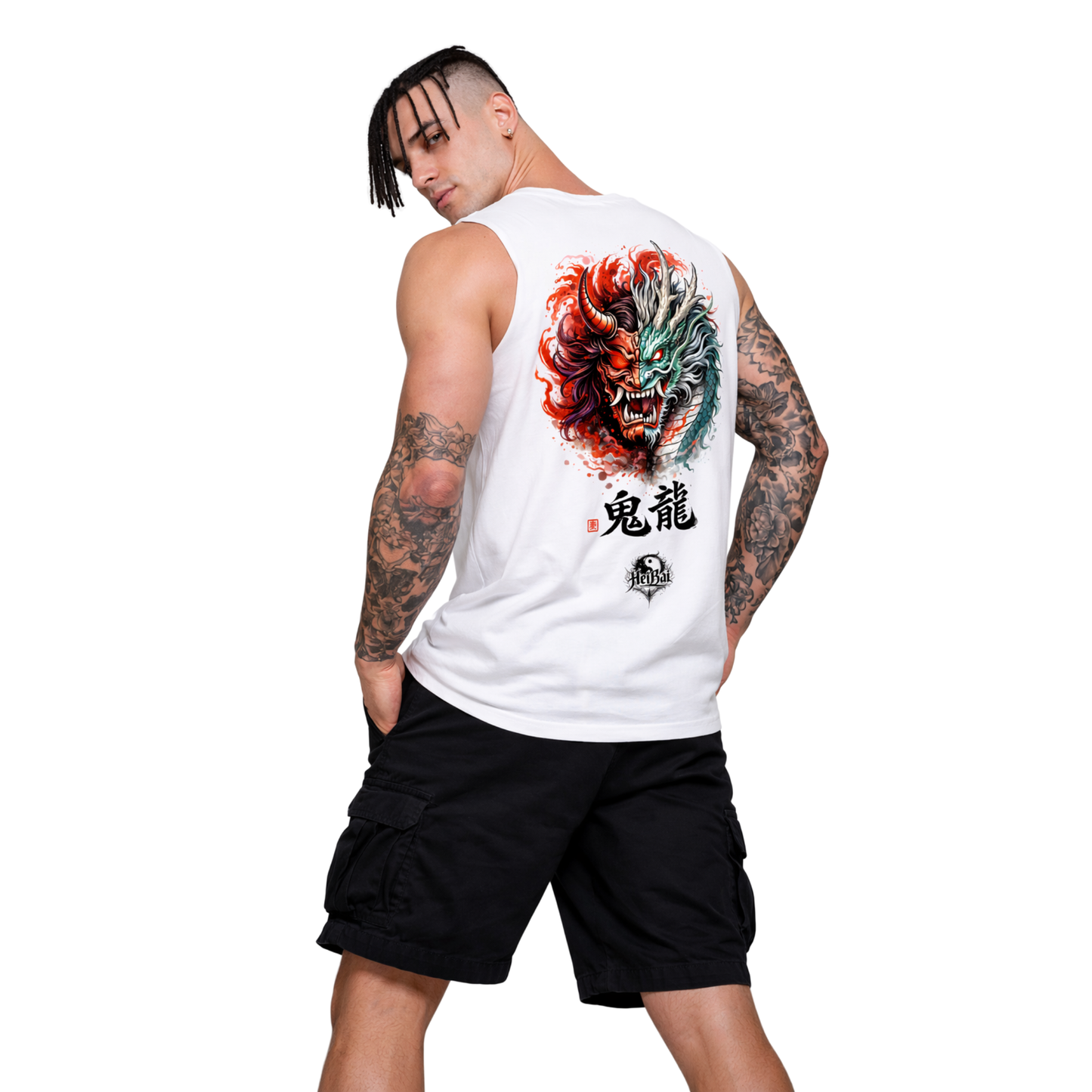 Demon Dragon  Sleeveless Oversized Tee