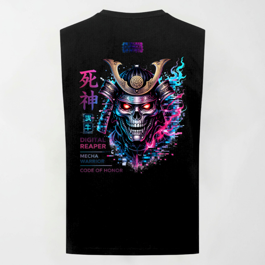 Digital Reaper Sleeveless Oversized Tee