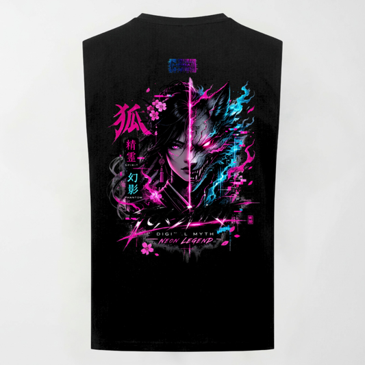 Fox Spirit Sleeveless Oversized Tee