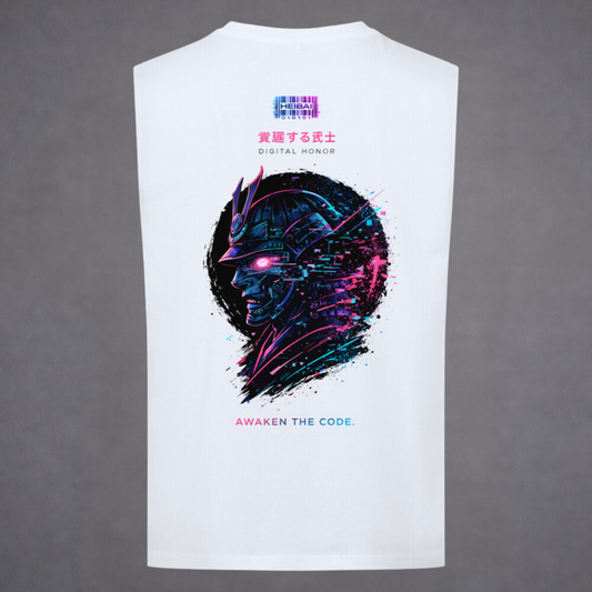 Awaken the Code Sleeveless Oversized Tee