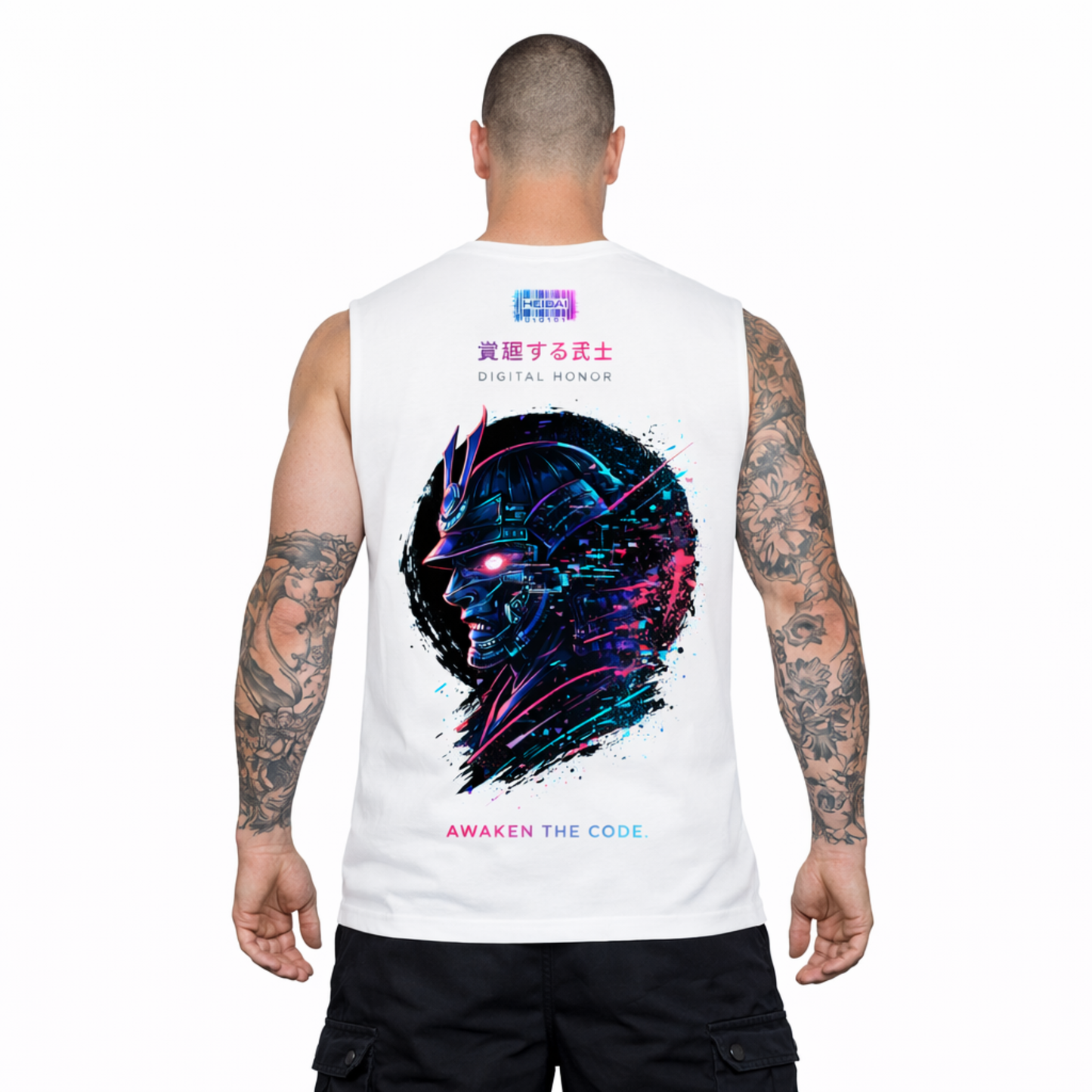Awaken the Code Sleeveless Oversized Tee