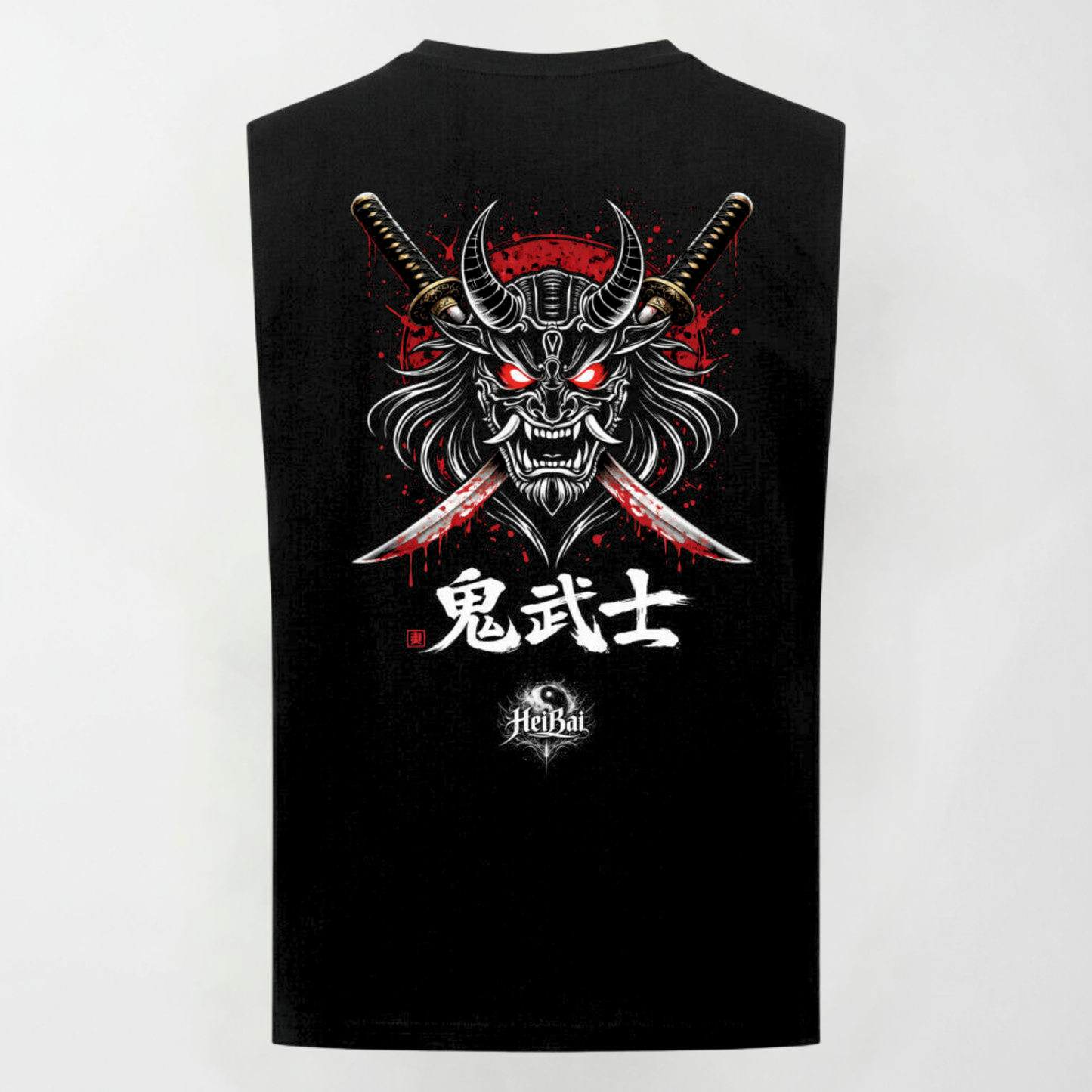 Oni Warrior Sleeveless Oversized Tee