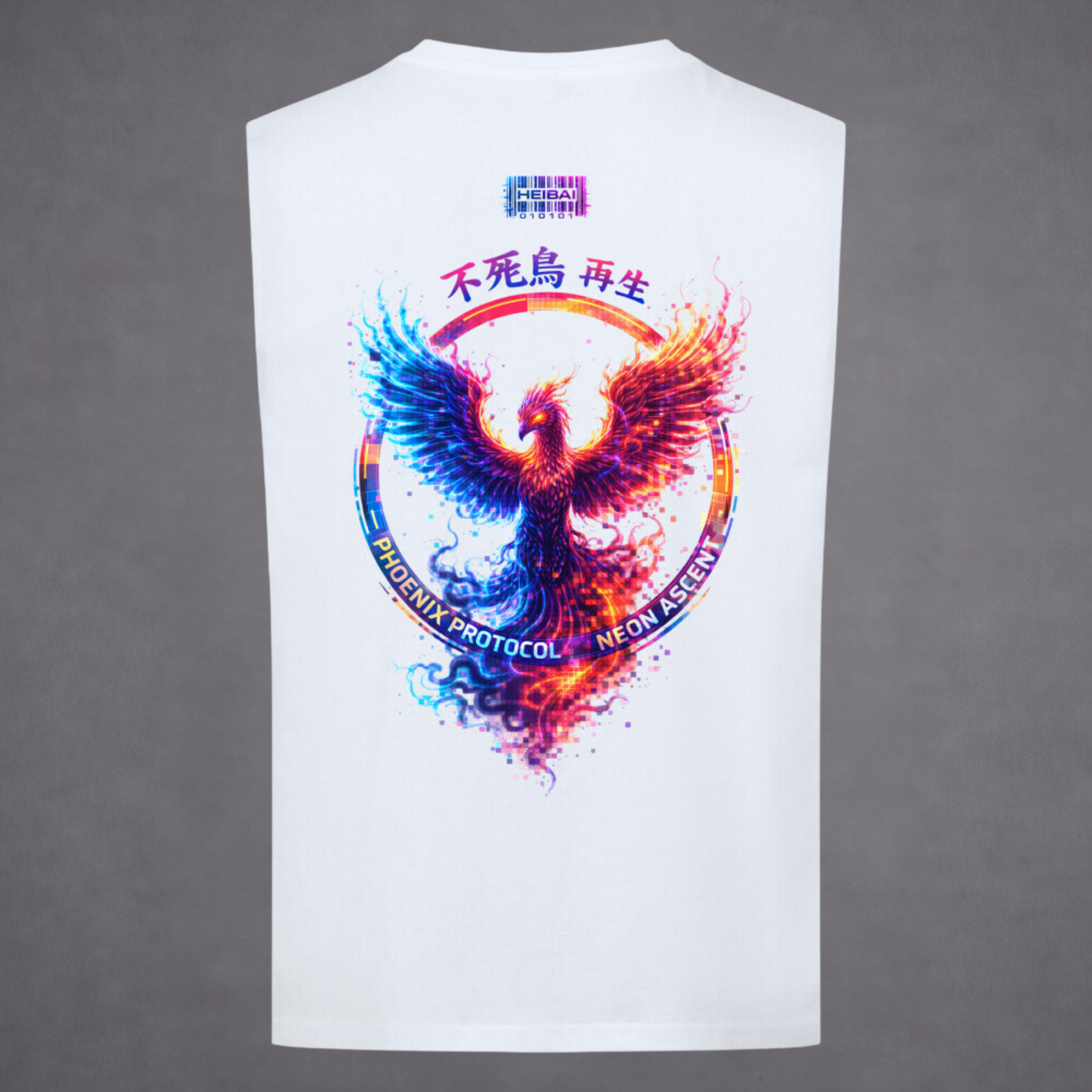 Phoenix Protocol Sleeveless Oversized Tee