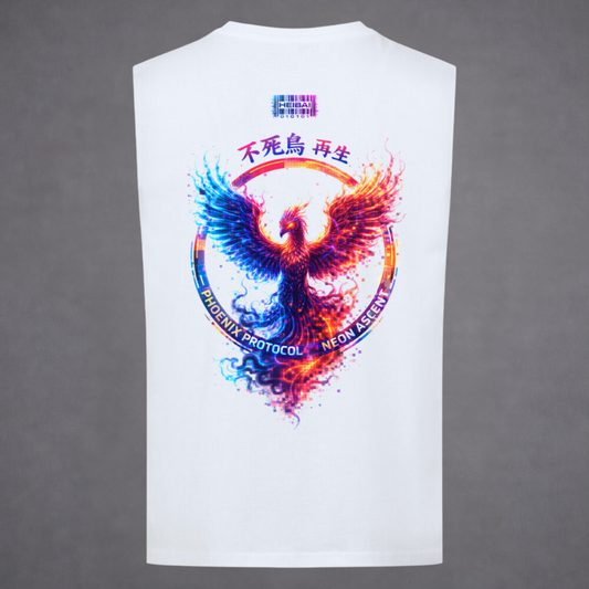 Phoenix Protocol Sleeveless Oversized Tee