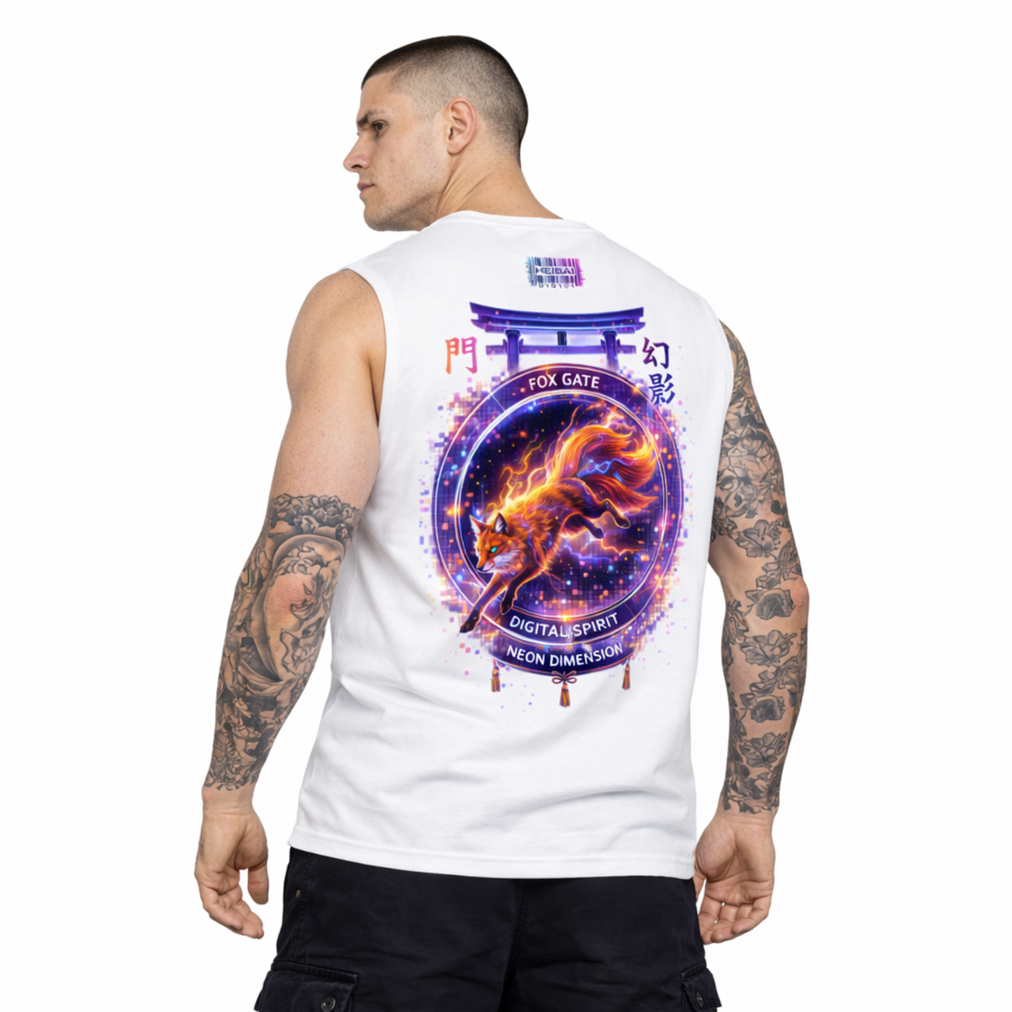 Fox Gate Sleeveless Oversized Tee