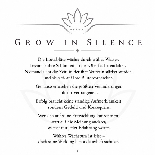 Grow in Silence