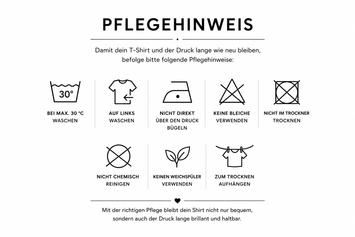 Pflegehinweis